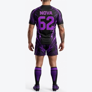 Dernier design de vêtements de sport personnalisés, uniforme de rugby de qualité supérieure, fabrication de pointe, uniformes de rugby sublimés pour l'entraînement - Product Image 2