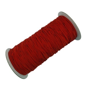 Cuerda elástica trenzada de 1.2 mm, roja, 288 yardas, 100% nailon, alta tenacidad, ecológica, cuerda elástica personalizada para textiles del hogar y calzado. - Product Image 2