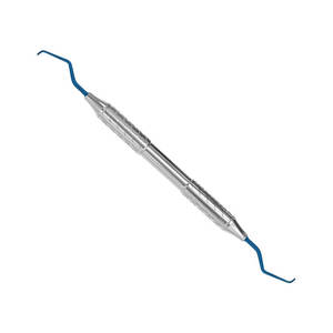 Curette dentaire manuelle Gracey Mini en acier inoxydable, instrument parodontal double extrémité de qualité supérieure avec revêtement en titane bleu – Fabricant - Product Image 4