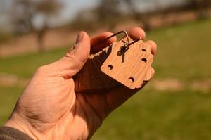 Tablette en bois polie de haute qualité, écologique, de style folklorique, pour cartes de visite, à bas prix - Product Image 6