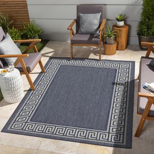 Sunshine GC_HAR2001 Bleu 7 pieds 10 pouces X 10 pieds 3 pouces Ensemble de tapis d'intérieur/extérieur - Product Image 1