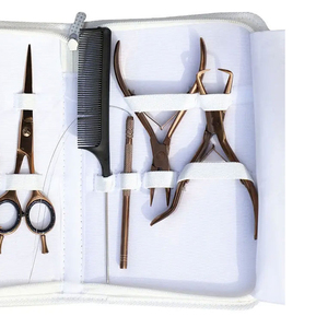 Kit de Extensiones de Cabello de Acero Inoxidable y Plástico de Alta Calidad con Logotipo Personalizado, Juego de Pinzas Mini para Salón de Belleza, Uso Comercial - Product Image 3