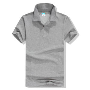 Camiseta de Manga Corta para Hombre, Estilo Casual Elegante, Tejido Sólido 100% Poliéster, Antiarrugas, Transpirable, de Secado Rápido, con Logotipo Personalizado - Product Image 2