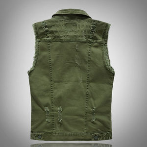 Best Style Casual Winter Denim <b>Vest</b> <b>for</b> <b>Men</b> Hot Selling 100% Cotton Fashionable Solid Colors Slim Fit <b>Heated</b> Denim <b>Vest</b> - Product Image 3