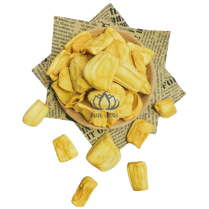 สินค้าขายดี |   ชิ้นขนุนอบกรอบ ออร์แกนิค รสหวาน ขนมผลไม้เวียดนาม สำหรับอาหารประจำวัน อบขนมหวาน บลูโลตัส - Product Image 1