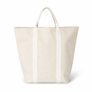 <b>Large</b> Cotton <b>Canvas</b> Tote <b>Bag</b> with Shoulder Handle | Custom Logo Grocery & Shopping <b>Bag</b> | Wholesale, Made in Thailand - Product Image 1