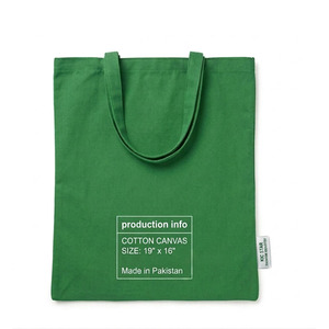 Bolsa de lona al por mayor con logotipo personalizado, bolsa de mano 100% algodón, duradera, para mujer, para compras y supermercado - Product Image 4