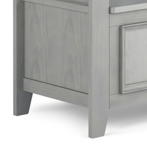 Panca portaoggetti da ingresso Amherst Fog Grey con funzione scarpiera - Product Image 6