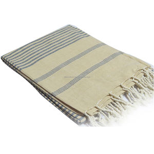 ผ้าเช็ดตัวฝ้ายน้ำหนักเบาแห้งเร็วใช้ในสปาโรงแรมขนาดใหญ่สไตล์รีสอร์ท Peshtemal ตุรกี - Product Image 6