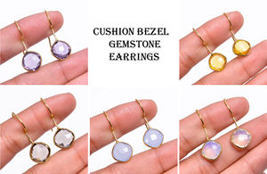 Boucles d'oreilles artisanales en quartz fumé |   Boucles d'oreilles pendantes en argent sterling 925 |   Bijoux en quartz brun naturel - Product Image 3