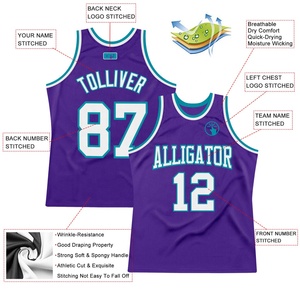 Camiseta de Baloncesto Personalizada Morada, Uniforme de Equipo Personalizado, Camiseta sin Mangas de Malla de Secado Rápido para Hombres y Niños - Product Image 5