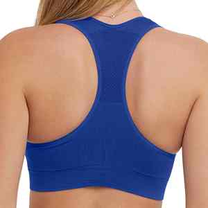 Sujetador deportivo de yoga sin costuras de alta calidad para mujer, ropa deportiva premium para gimnasio y correr, tallas para adultos, venta al por mayor de sujetadores deportivos lisos. - Product Image 2