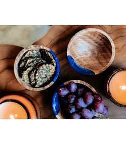 Multi Purpose Contains Basin Wooden <b>Soup</b> <b>Bowl</b> A-One Quality Wooden Resin Dessert <b>Bowl</b> Epoxy Resin Customized Food Feeding <b>Bowl</b> - Product Image 1