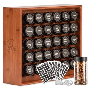 Sheesham Wood Spice Rack Organizer 24 <b>Jar</b> - Wholesale <b>Kitchen</b> <b>Storage</b> - Product Image 1