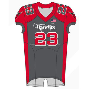 Uniforme de Fútbol Americano para Adultos al por Mayor, Ropa de Entrenamiento 100% Poliéster Transpirable que Absorbe la Humedad, Manga Corta, Nombre del Equipo Personalizado - Product Image 5