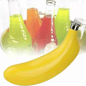 Fiaschetta Portatile in Acciaio Inossidabile da 5oz con Imbuto, Design a Banana, per Whisky, Liquori e Alcolici - Nuovo Contenitore Portatile per Bevande - Product Image 1