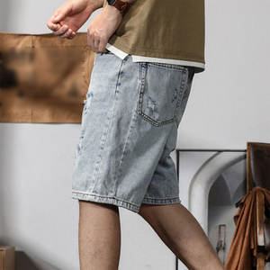 Venta al por mayor en línea: Pantalones cortos de mezclilla para hombre, estilo playero, de buena calidad, novedad de verano. - Product Image 5