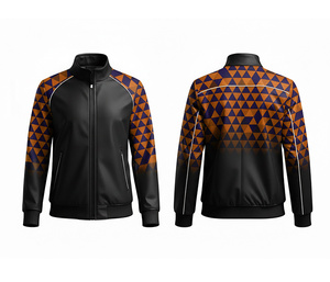 OEM Custom Full Sublimation <b>Athletic</b> Zip-Up Jacket Running and Fitness Wear Warm Breathable Quick Dry | Sizes Men Women Youth - Product Image 5