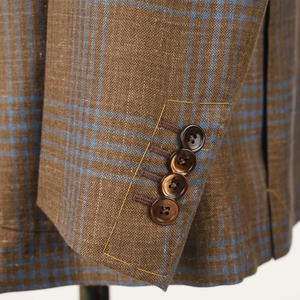 Blazer Homme Style Fraternité de Haute Qualité en Laine Mérinos à Carreaux, Simple Boutonnage, Revers Cranté, Veste de Costume Décontractée Personnalisée - Product Image 4