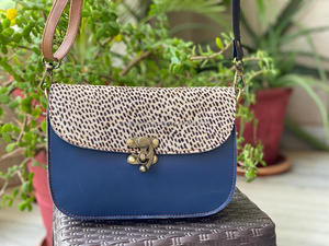 新款再生皮革短粗彩色吊带包高品质牛皮皮革包女式单肩包 - Product Image 3