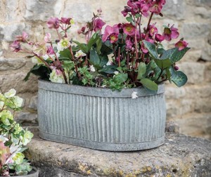 Vintage round metal <b>storage</b> <b>bin</b> Industrial style planter pot Galvanized handmade <b>storage</b> <b>bin</b> Cheap price metal <b>bin</b> - Product Image 3