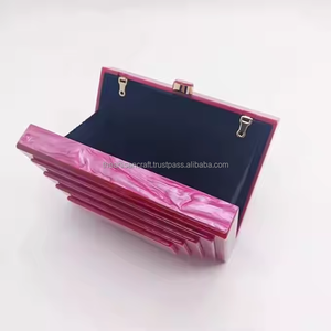 Bolso de Mano de Resina Pintado a Mano con Asa para Mujer, Regalo de Boda para Novia - Product Image 4