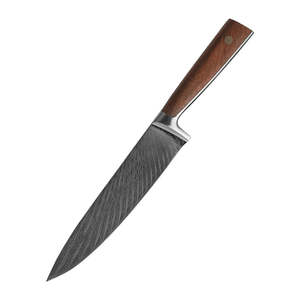 มีดแคมป์ปิ้งสแตนเลสคุณภาพสูงพรีเมียม ด้ามไม้ พร้อมปลอกหนัง รับผลิตตามแบบ OEM - Product Image 5