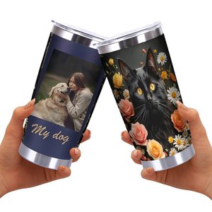20oz Stainless Steel Tumbler <b>Double</b> <b>Wall</b> Insulated Leakproof Lid Portable Outdoor Camping Travel <b>Mug</b> - Product Image 2
