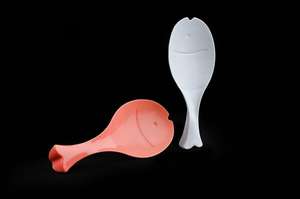 Cuchara para arroz de plástico antiadherente, cuchara de cocina duradera, antiadherente, ligera, fácil de limpiar, ecológica para el hogar - Product Image 2