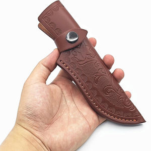 Funda de cuero premium para cuchillo de hoja fija, para caza, camping, supervivencia al aire libre y bushcraft. - Product Image 4