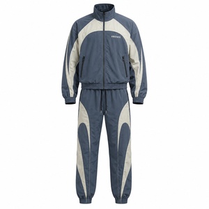 Hot Sale Customized Winter Solid Windbreaker <b>Tracksuit</b> Men Regular Fit High Street Style Eco-Friendly Breathable - Product Image 1