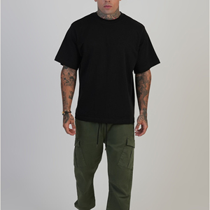 High Quality Men Outdoor Khaki Cargo Pants Loose Cotton <b>Trousers</b> Mid Waist Straight Leg Casual Cargo Pants - Product Image 6