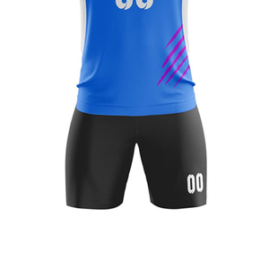 Nouveaux uniformes de football personnalisés de haute qualité pour adultes, ensemble respirant, séchage rapide, antibactérien, manches courtes, col en V, 100% polyester - Product Image 5