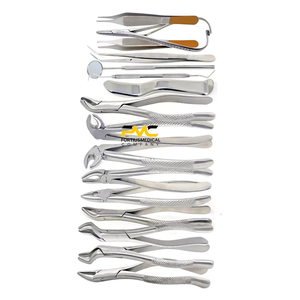 Kit d'instruments chirurgicaux dentaires allemands de 75 pièces pour l'extraction, comprenant élévateurs et forceps, pour usage clinique professionnel - Product Image 3