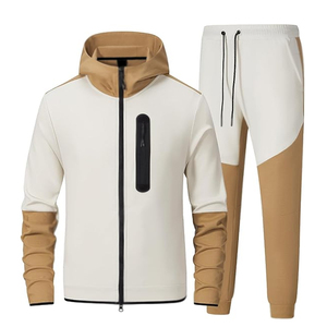 Customized Professional Casual Fleece Tracksuits New Arrival Own Your Design Men's Autumn Solid Printed Hooded 100% Cotton - Product Image 1