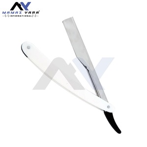 Navaja de afeitar de acero inoxidable de un solo filo con bloqueo deslizante para barbería y salón, herramienta para el cuidado de cabello, cejas y barba - Product Image 1