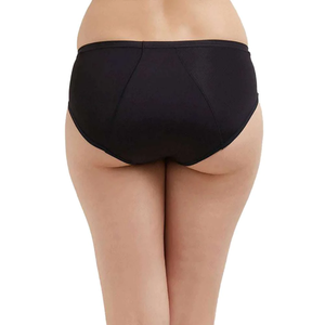 Women Mid-Rise Seamless Hipster <b>Panties</b> Solid Color Basic Knitted Stretch Fabric - Product Image 3
