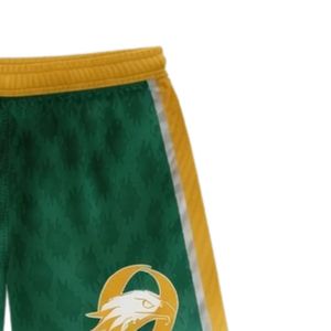 Unisex <b>Green</b> Gold Lacrosse Shorts Polyester Athletic Fit Sportswear Lightweight Team Match Apparel - Product Image 3