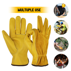 Gants de sécurité en cuir de vachette pleine fleur de haute qualité pour le soudage, le travail et le jardinage - Product Image 5