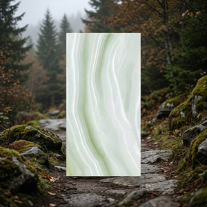 Carreau de pavage en pierre d'extérieur vert Breza granit extérieur porcelaine brillante 9mm antidérapant 600x1200 Premium - Product Image 4