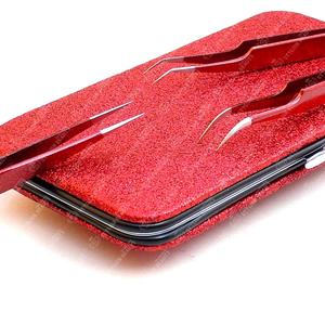 Pinzas de Color rojo de agarre fuerte, herramientas de injerto de pestañas duraderas hechas a mano, Punta puntiaguda, tamaño de 12cm para pinzas de pestañas - Product Image 5