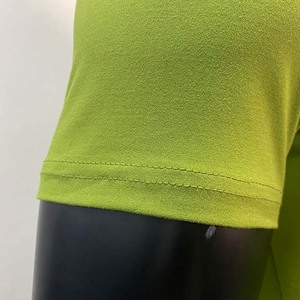 Camisetas de color verde claro para hombre, ropa de manga corta con cuello redondo, ropa de calle de verano, OEM, personalizadas, de algodón de alta calidad. - Product Image 5