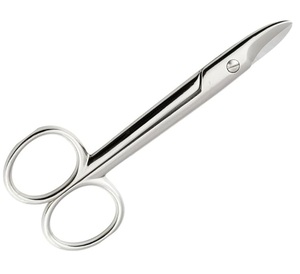 Ciseaux à cuticules professionnels en acier inoxydable courbés pour gauchers, ensemble de ciseaux à ongles pour bébé, soin sûr - Product Image 1
