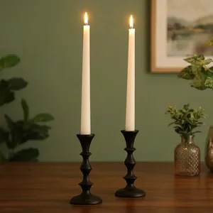 <b>Black</b> <b>Metal</b> <b>Candle</b> <b>Holder</b> Stand Decorative Taper <b>Candle</b> Stand Elegant <b>Candle</b> <b>Holder</b> for Home Decor Living Room Dining Table - Product Image 5