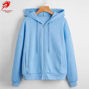 OEM Custom <b>Women</b> <b>Zipper</b> <b>Hoodies</b> Crafted With Breathable Fabric Full Zip Closure And Comfortable Everyday Streetwear Style - Product Image 1