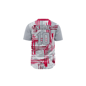Maillot de baseball imprimé OEM, maillot de baseball personnalisé pour hommes avec couleur personnalisée, maillot de softball unisexe avec design personnalisé - Product Image 2