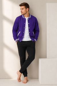 Custom Embroidered Varsity <b>Jacket</b> With Chenille Patches And Leather Sleeves Personalized Team Logo Letterman <b>Jacket</b> <b>For</b> Schools - Product Image 5