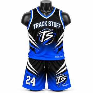 Custom Unisex <b>Basketball</b> Uniform Set Sleeveless Jersey & Drawstring Shorts Team Sportswear 100% Polyester Breathable Quick Dry - Product Image 3