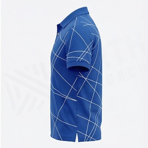 เสื้อโปโลแฟชั่นผู้ชาย ผ้าฝ้าย ไซส์ใหญ่ แขนสั้น สำหรับฤดูร้อน สีพื้น สามารถปรับแต่งสีได้ ระบายอากาศดี รับผลิตแบบ OEM เสื้อผ้าออกกำลังกาย ทรงพอดีตัว - Product Image 3