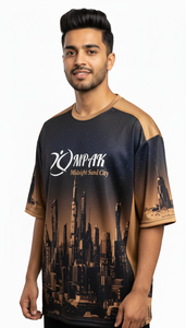 เสื้อยืดพรีเมียมทรงโอเวอร์ไซส์สำหรับผู้ชาย สไตล์ลำลองแนวสตรีท - Product Image 5